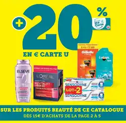 U Express Sur les produits beauté de ce catalogue offre