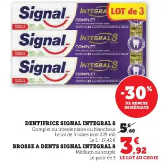U Express Dentifrice signal integral 8 offre