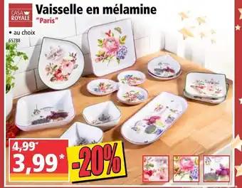 Norma Vaisselle en mélamine offre