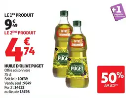 Auchan PUGET Huile d'olive offre