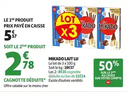Auchan LU Mikado lait offre