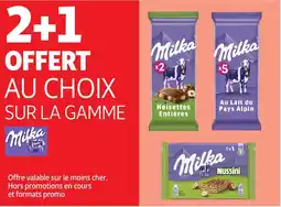 Auchan MILKA Sur la gamme offre