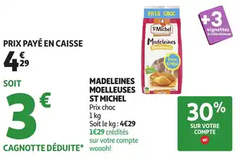 Auchan ST MICHEL Madeleines moelleuses offre