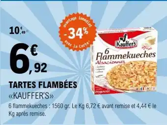 E.Leclerc TARTES FLAMBÉES KAUFFER'S offre