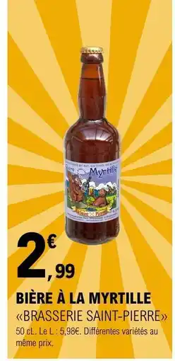 E.Leclerc BIÈRE À LA MYRTILLE offre