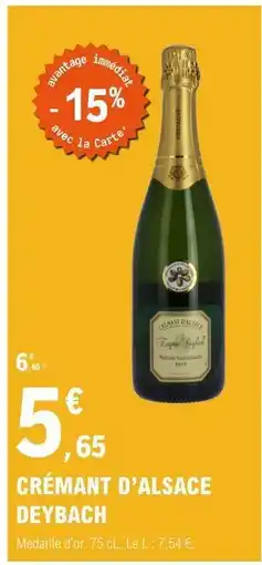 E.Leclerc CRÉMANT D’ALSACE DEYBACH offre