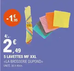 E.Leclerc 5 LAVETTES MF XXL offre