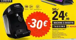 E.Leclerc Machine à Dosette Tassimo offre