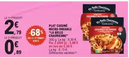 E.Leclerc PLAT CUISINÉ MICRO-ONDABLE “LA BELLE CHAURIENNE” offre