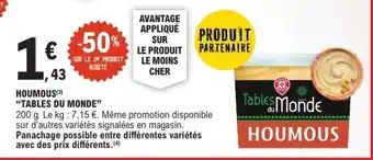 E.Leclerc HOUMOUS “TABLES DU MONDE” offre