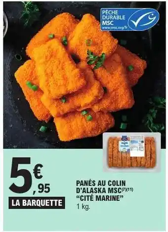 E.Leclerc Panés au Colin d'Alaska MSC offre
