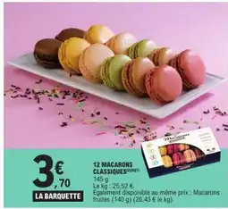 E.Leclerc 12 MACARONS CLASSIQUES offre