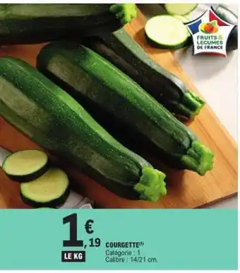 E.Leclerc Courgette offre