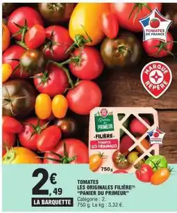 E.Leclerc TOMATES LES ORIGINALES FILIÈRE offre