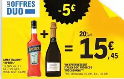 E.Leclerc APEROL + Prosecco RICCADONNA offre