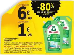 E.Leclerc Lessive liquide Rainett offre