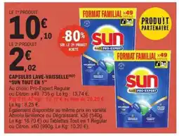 E.Leclerc CAPSULES LAVE-VAISSELLE SUN TOUT EN 1 offre