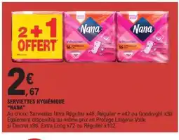 E.Leclerc Serviettes Hygiènique Nana offre