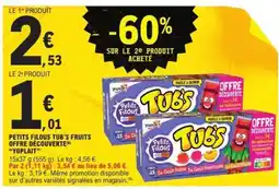 E.Leclerc Petits Filous Tub's Fruits Offre Découverte offre