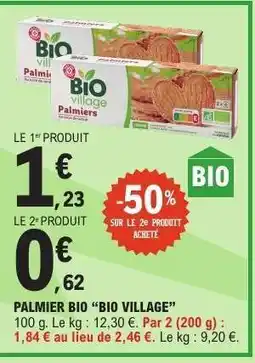 E.Leclerc PALMIER BIO “BIO VILLAGE” offre