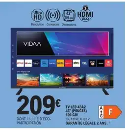 E.Leclerc TV LED 43A2 offre