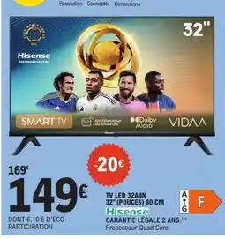 E.Leclerc TV LED 32A4N offre