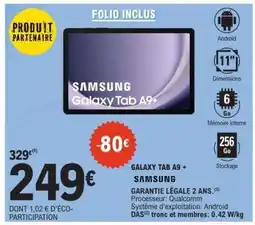 E.Leclerc GALAXY TAB A9+ “SAMSUNG” offre
