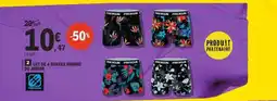 E.Leclerc Lot de 4 boxers homme ou junior offre