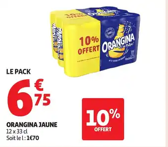 Auchan ORANGINA Jaune offre