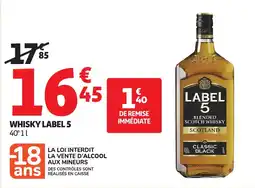 Auchan LABEL 5 Whisky offre