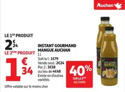 Auchan AUCHAN Instant gourmand mangue offre