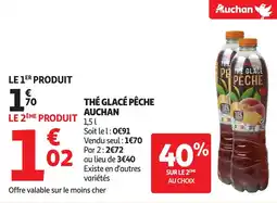 Auchan AUCHAN The glacé pêche offre