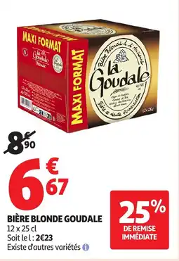 Auchan LA GOUDALE Bière blonde offre