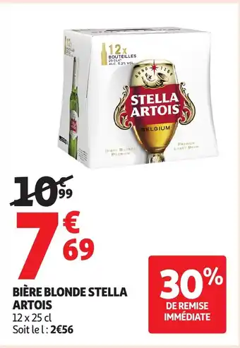 Auchan STELLA ARTOIS Bière blonde offre