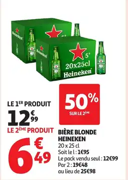Auchan HEINEKEN Bière blonde offre