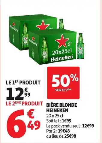 Auchan HEINEKEN Bière blonde offre
