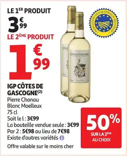 Auchan Igp côtes de gascogne offre