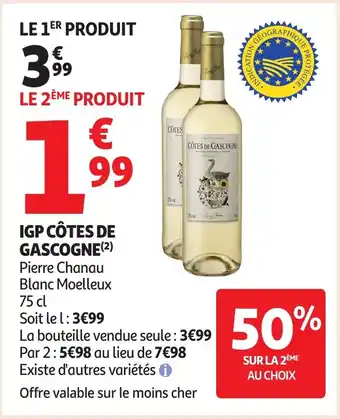 Auchan Igp côtes de gascogne offre