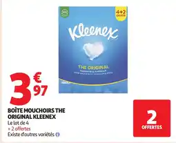 Auchan KLEENEX Boîte mouchoirs the original offre