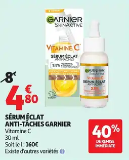 Auchan GARNIER Sérum éclat anti-taches offre