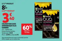 Auchan GARNIER Coloration sans ammoniaque olia offre
