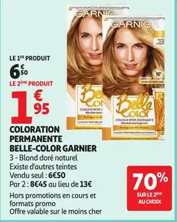 Auchan GARNIER Coloration permanente belle-color offre