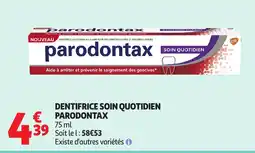 Auchan PARODONTAX Dentifrice soin quotidien offre