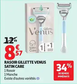 Auchan GILLETTE Rasoir venus satin care offre