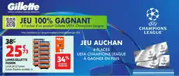 Auchan GILLETTE Lames fusion offre