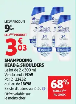 Auchan HEAD & SHOULDERS Shampooing offre