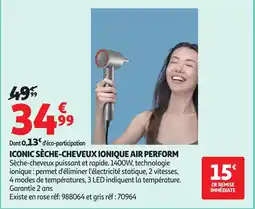 Auchan Iconic sèche-cheveux ionique air perform offre