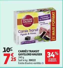 Auchan GAYELORD HAUSER Carrés transit offre