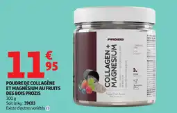 Auchan Poudre de collagène et magnésium au fruits des bois prozis offre