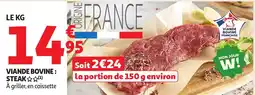 Auchan Viande bovine steak offre
